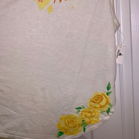 New Disney Beauty and The Beast Graphic Halter Medium - Picture 6 of 8